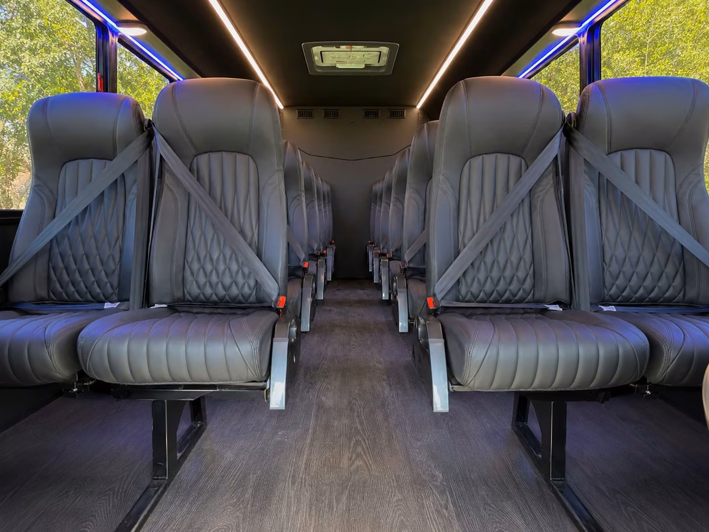 15 passenger minibus interior