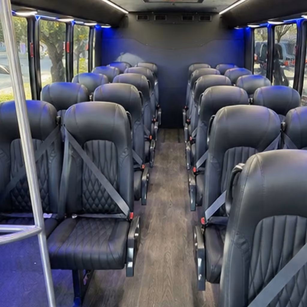 25 passenger minibus interior
