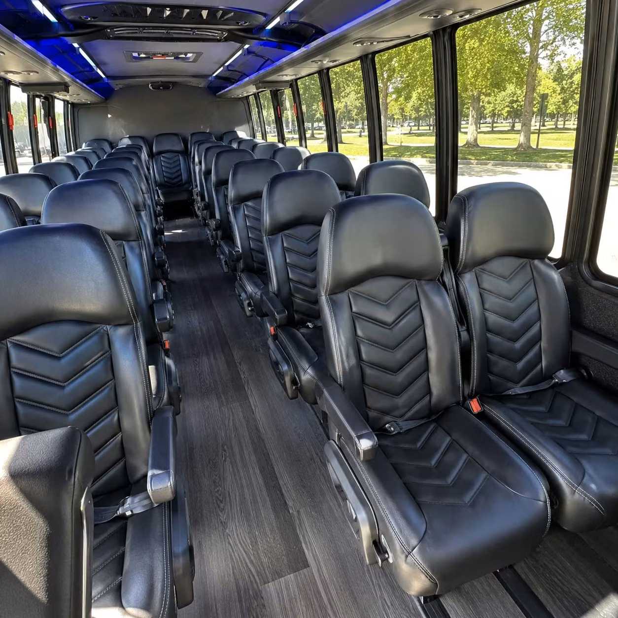 35 passenger minibus inside
