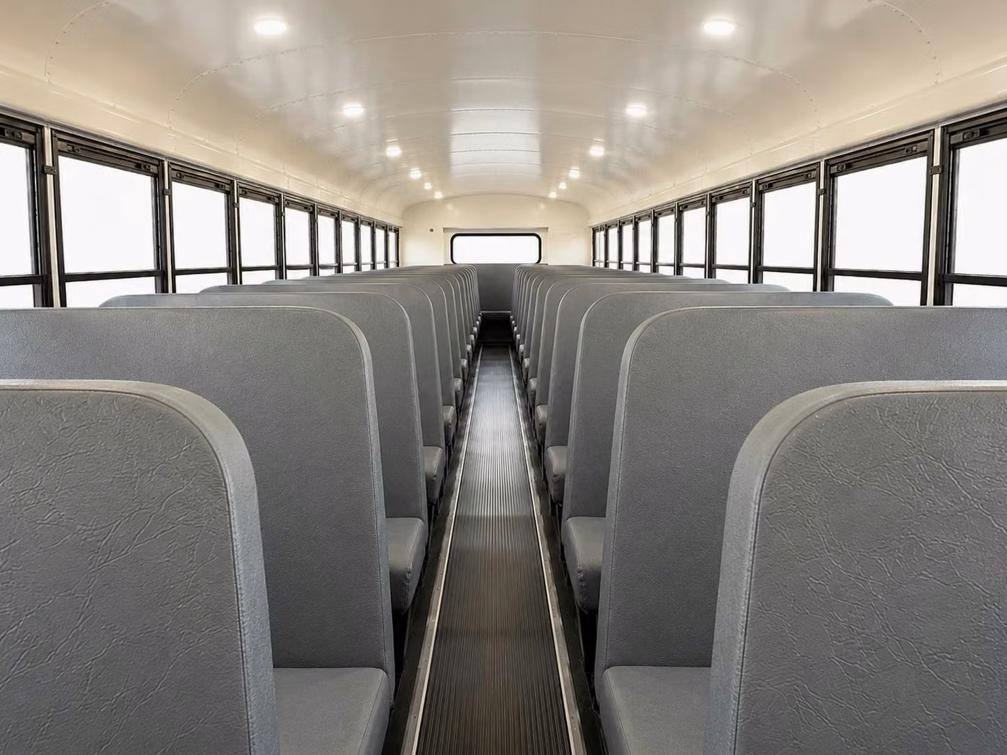school bus inside